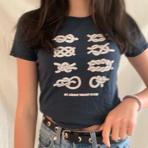 brandy melville knot tee